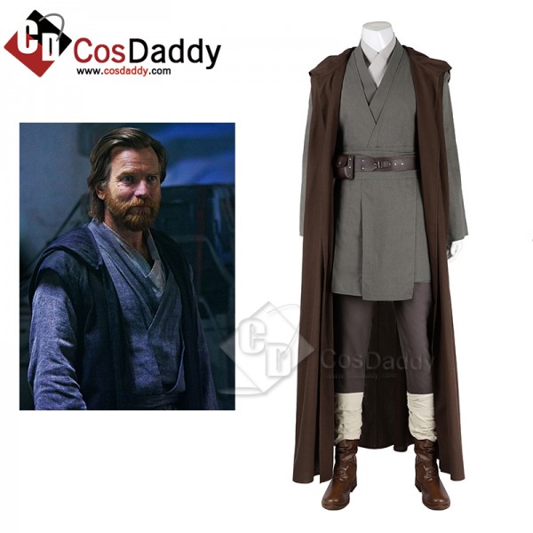 Star Wars Obi-Wan Kenobi Season 1 Cosplay Costumes Halloween Grey Suit