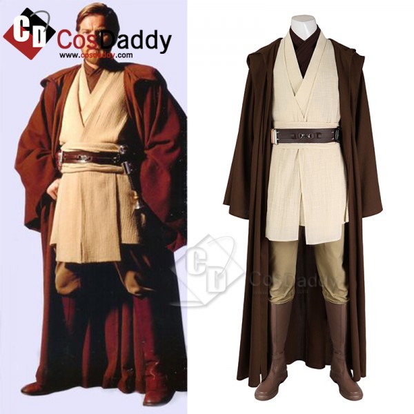 Star Wars: Episode III Obi-Wan Kenobi Revenge of The Sith Cosplay Costumes Suit