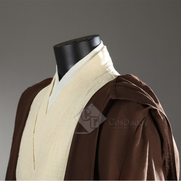 Star Wars II Attack of The Clones Obi-Wan Kenobi Cosplay Costume Halloween Outfit