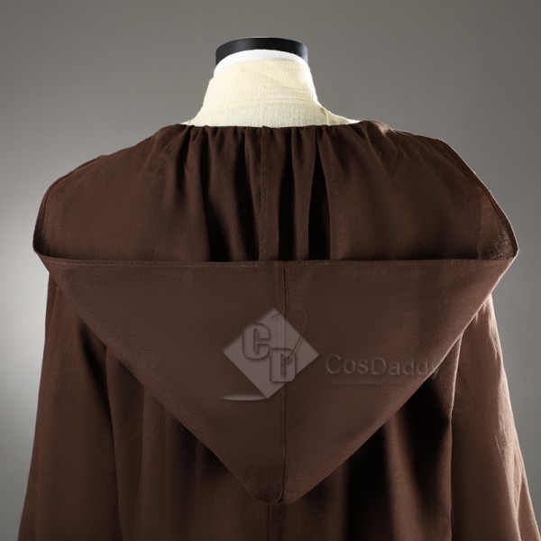 Star Wars II Attack of The Clones Obi-Wan Kenobi Cosplay Costume Halloween Outfit