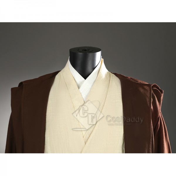 Star Wars II Attack of The Clones Obi-Wan Kenobi Cosplay Costume Halloween Outfit