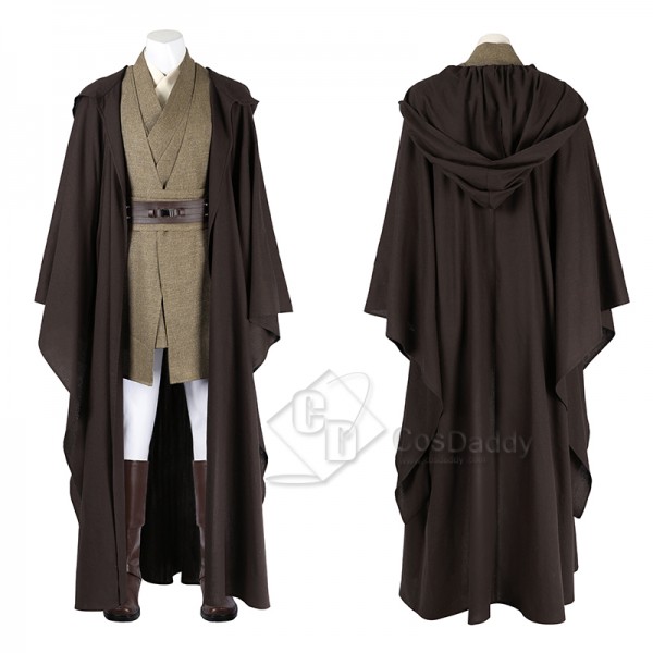 Star Wars Attack of the Clones Mace Windu Cosplay Costume Halloween Suit