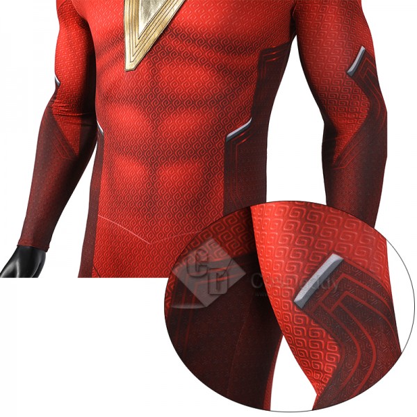 Shazam! Fury Of The Gods Billy Batson Captain Marvel Cosplay Costume Superhero Jumpsuit Superman Bodysuit