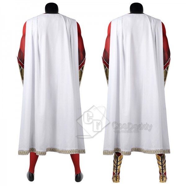 Shazam! Fury Of The Gods Billy Batson Captain Marvel Cosplay Costume Superhero Jumpsuit Superman Bodysuit