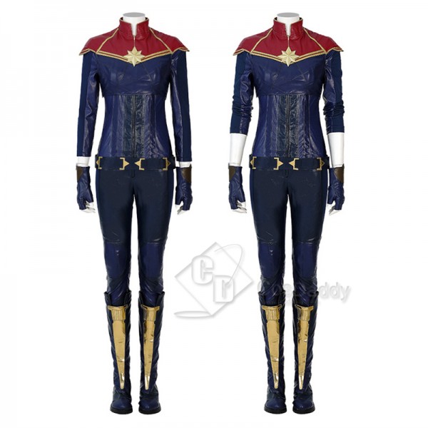 2022 Captain Marvel Carol Danvers Brie Larson Cosplay Costume Supergirl Battle Suit Halloween Outfit