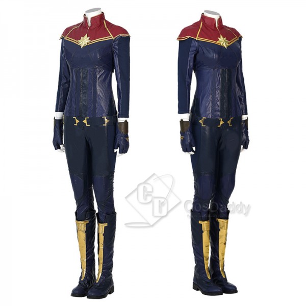 2022 Captain Marvel Carol Danvers Brie Larson Cosplay Costume Supergirl Battle Suit Halloween Outfit