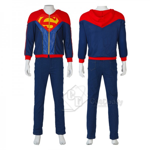 2022 Batman and Superman: Battle of the Super Sons Jon Kent Cosplay Costume Halloween Superboy Suit