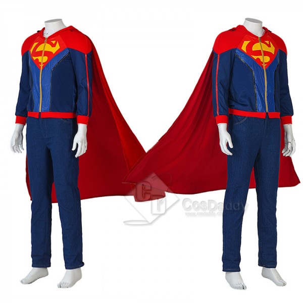 2022 Batman and Superman: Battle of the Super Sons Jon Kent Cosplay Costume Halloween Superboy Suit