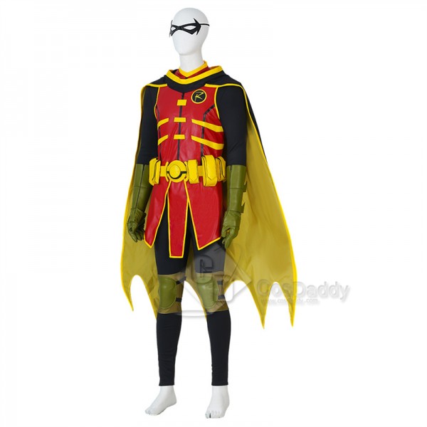 Batman and Superman: Battle of the Super Sons Robin Damian Wayne Cosplay Costume Halloween Suit