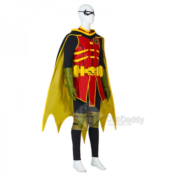 Batman and Superman: Battle of the Super Sons Robin Damian Wayne Cosplay Costume Halloween Suit