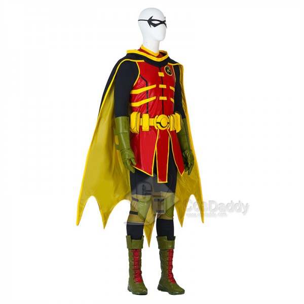 Batman and Superman: Battle of the Super Sons Robin Damian Wayne Cosplay Costume Halloween Suit