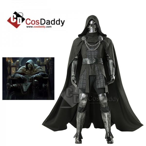 Cosdaddy Avengers 5 Doctor Doom Dr. Victor von Doom Cosplay Costume Doomsday Suit