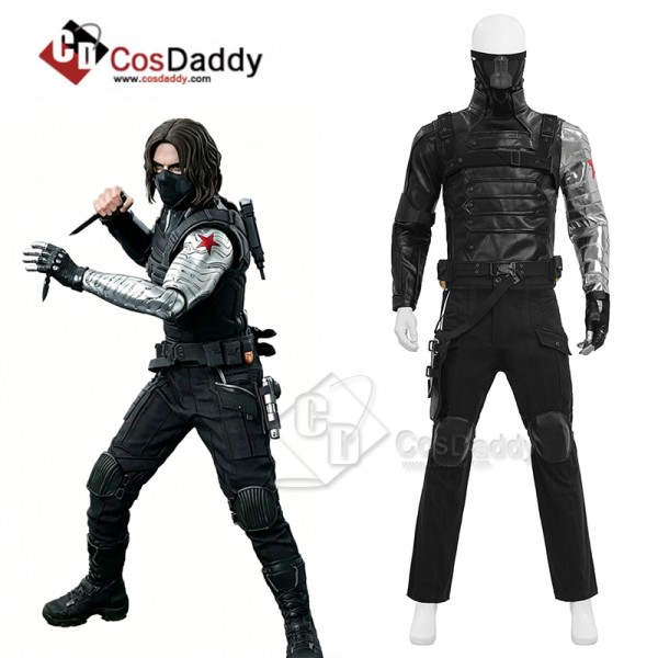 Cosdaddy Captain America 2 The Winter Soldier Cosplay Costume Halloween Suit 
