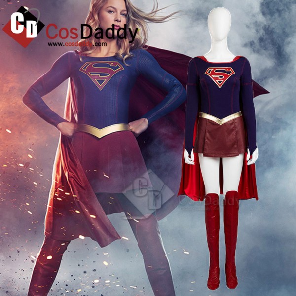 Supergirl Kara Zor-E Kara Kent Cosplay Costume Overgirl Jumpsuit Superhero Bodysuit