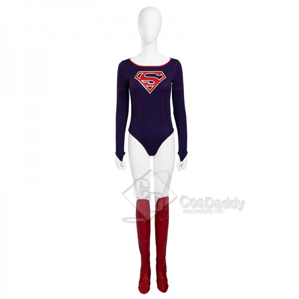 Supergirl Kara Zor-E Kara Kent Cosplay Costume Overgirl Jumpsuit Superhero Bodysuit
