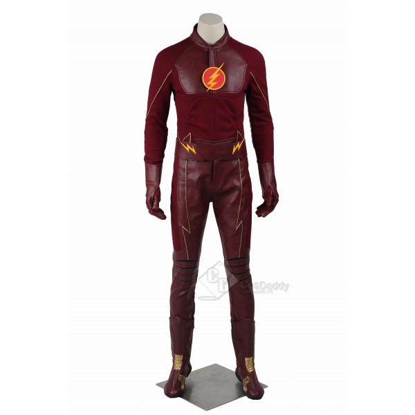 Cosdaddy The Flash Barry Allen Cosplay bodysuit Battle uniform Costume