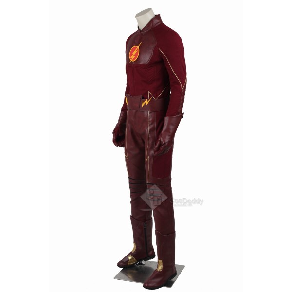 Cosdaddy The Flash Barry Allen Cosplay bodysuit Battle uniform Costume