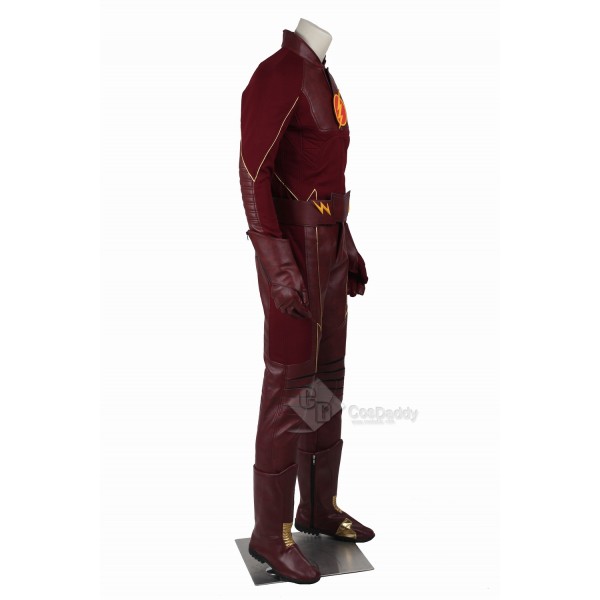 Cosdaddy The Flash Barry Allen Cosplay bodysuit Battle uniform Costume