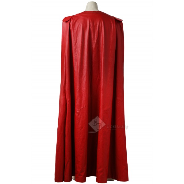 Cosdaddy Supergirl Kal-El Superman Clark Kent Cosplay Costume Battle Suit Uniform for Men