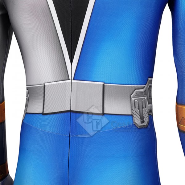 Power Rangers Kishiryu Sentai Ryusoulger Cosplay Costume Blue Ranger Jumpsuit Bodysuit