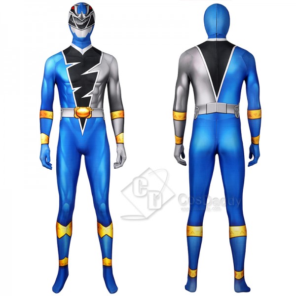Power Rangers Kishiryu Sentai Ryusoulger Cosplay Costume Blue Ranger Jumpsuit Bodysuit