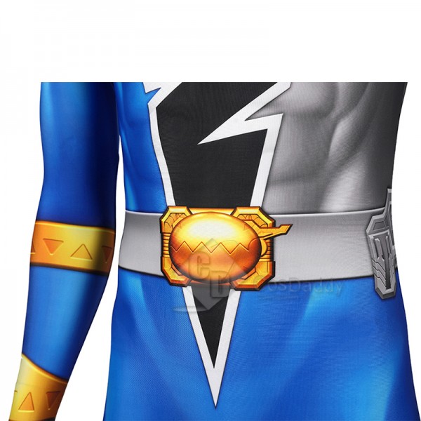 Power Rangers Kishiryu Sentai Ryusoulger Cosplay Costume Blue Ranger Jumpsuit Bodysuit