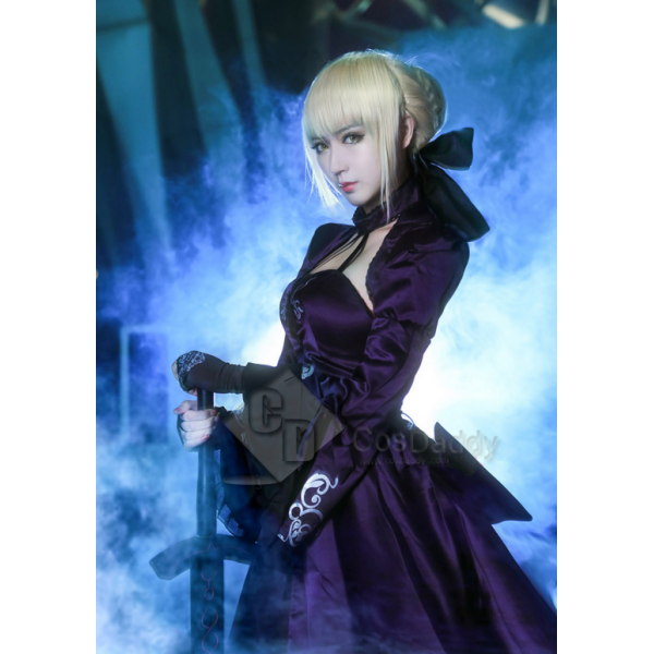 Cosdaddy Fate Zero Black Saber Dress Suit Cosplay ...