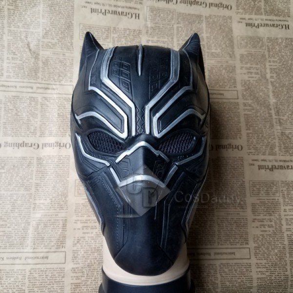 Cosdaddy Marvel Hero T'Challa Cosplay Black Panther Mask