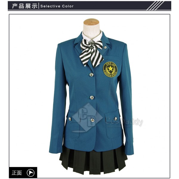 Cosdaddy Persona 5 Cosplay Green School Uniform Co...