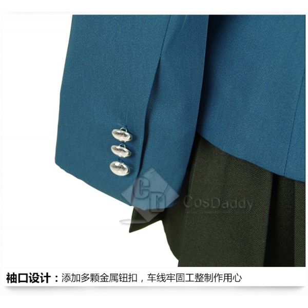 Cosdaddy Persona 5 Cosplay Green School Uniform Costume