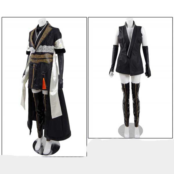 Cosdaddy Final Fantasy FF 15 Gentiana Cosplay Black Costume