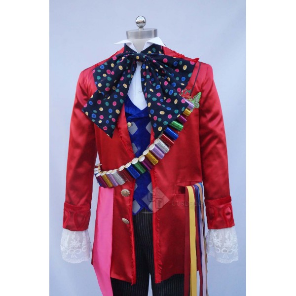 Alice in Wonderland 2 Mad Hatter Full Set Cosplay Costume