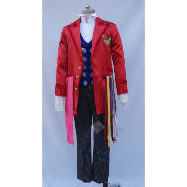 Alice in Wonderland 2 Mad Hatter Full Set Cosplay Costume