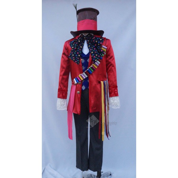 Alice in Wonderland 2 Mad Hatter Full Set Cosplay Costume