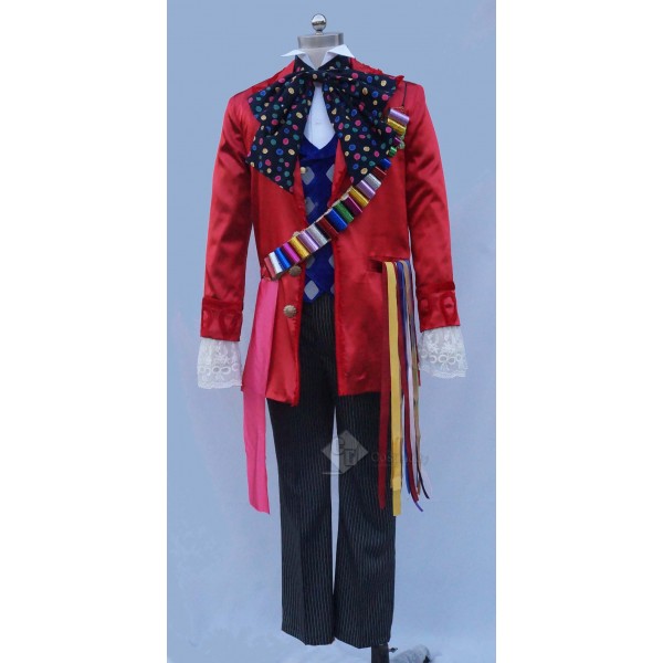 Alice in Wonderland 2 Mad Hatter Full Set Cosplay Costume