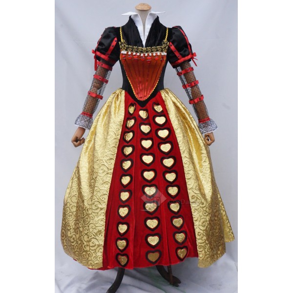Alice  in Wonderland 2 The Red Queen Iracebeth Cosplay Dress