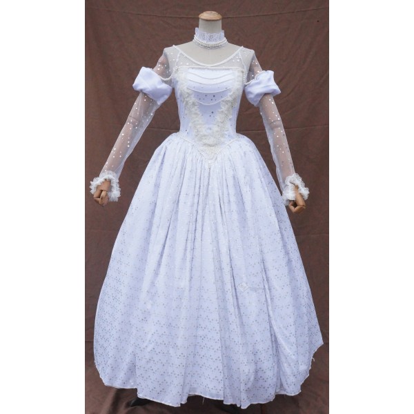Alice in Wonderland 2 The White Queen Mirana Cosplay Dress Costume