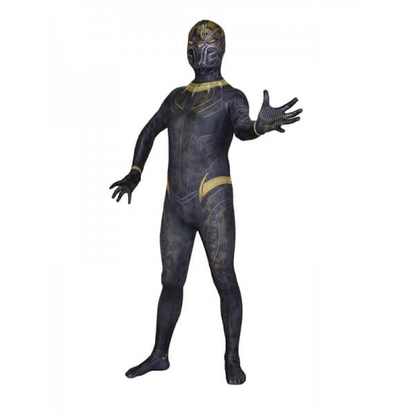Cosdaddy Black Panther T'Challa Cosplay Black Jumpsuit Costume