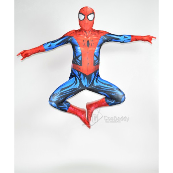 Cosdaddy Spider-man Cosplay Red Costume Jumpsuit