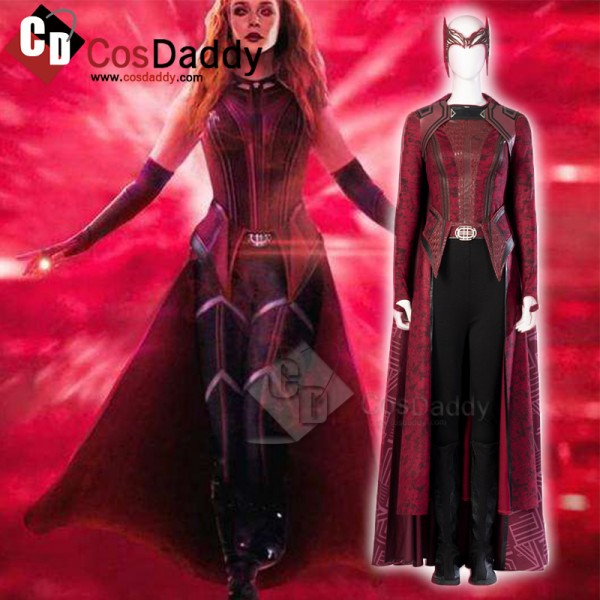 Doctor Strange in the Multiverse of Madness Wanda Maximoff Cosplay Costume Scarlet Witch New Outfits