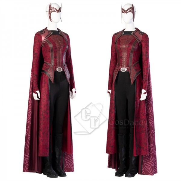 Doctor Strange in the Multiverse of Madness Wanda Maximoff Cosplay Costume Scarlet Witch New Outfits