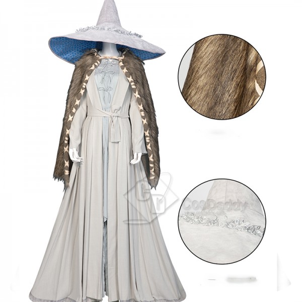 2022 Gameplay Elden Ring Ranni Cosplay Costume The Witch Ranni Dress Hat Cloak