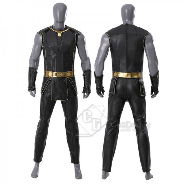 2022 Thor 4 Love and Thunder Cosplay Costume Thor Black Suit With Fur Collar