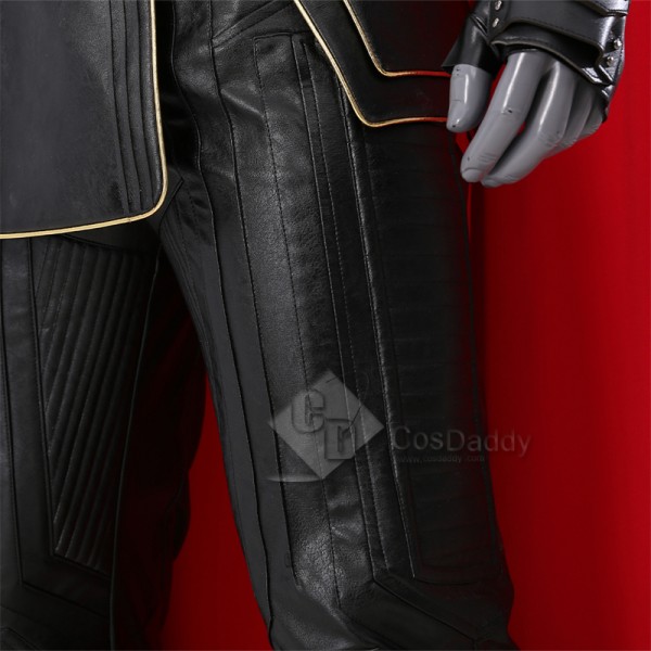 2022 Thor 4 Love and Thunder Cosplay Costume Thor Black Suit With Fur Collar