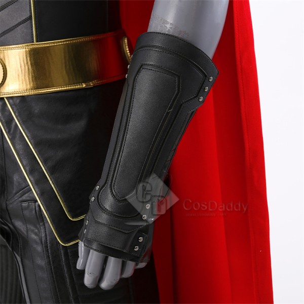 2022 Thor 4 Love and Thunder Cosplay Costume Thor Black Suit With Fur Collar