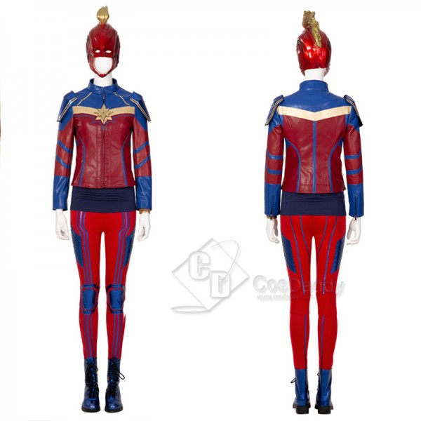 2022 Ms. Marvel Kamala Khan Cosplay Costume Supergirl Jumpsuit Halloween Carnival Suit