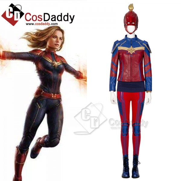 2022 Ms. Marvel Kamala Khan Cosplay Costume Supergirl Jumpsuit Halloween Carnival Suit