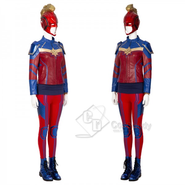 2022 Ms. Marvel Kamala Khan Cosplay Costume Supergirl Jumpsuit Halloween Carnival Suit