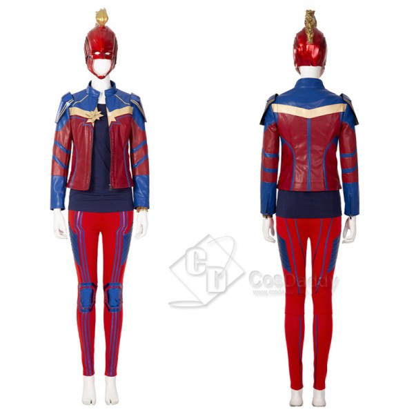 2022 Ms. Marvel Kamala Khan Cosplay Costume Supergirl Jumpsuit Halloween Carnival Suit