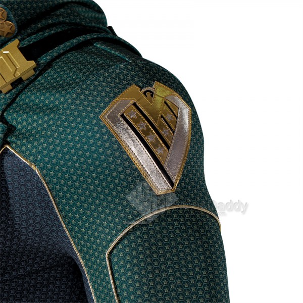 The Boys Season 3 Soldier Boy Ben Cosplay Costume Leather Green Superhero Battle Outfit